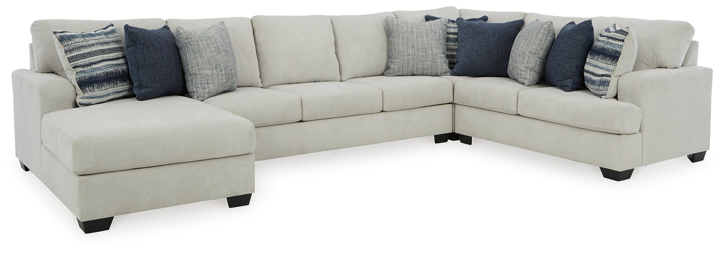 Lowder 4-Piece Sectional with Chaise