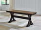 Wildenauer Dining Table and 2 Chairs and Bench