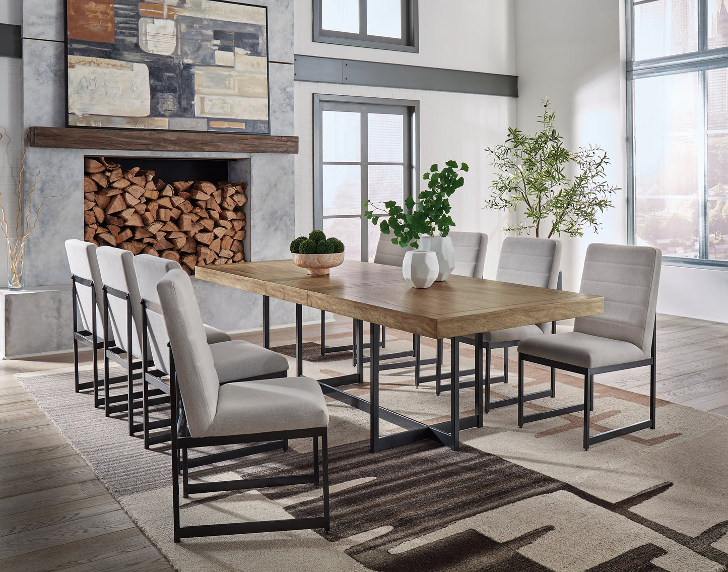Tomtyn Dining Table and 8 Chairs