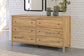 Bermacy Full Panel Headboard with Dresser and 2 Nightstands