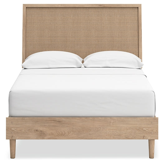 Cielden Full Panel Bed with 2 Nightstands