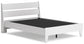 Socalle Full Panel Platform Bed with 2 Nightstands