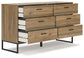 Deanlow Twin Platform Panel Bed with Dresser, Chest and Nightstand