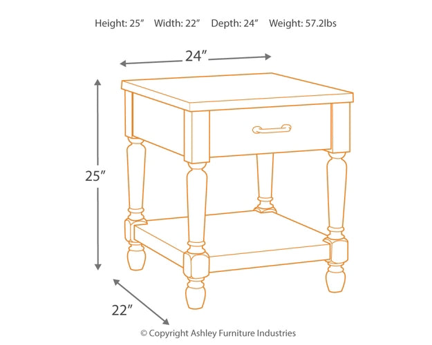 Shawnalore Coffee Table with 1 End Table