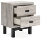 Vessalli King Panel Bed with Mirrored Dresser, Chest and Nightstand